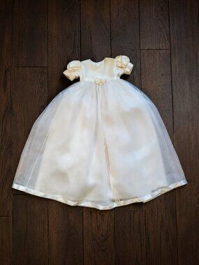 Piccolo Bacio Silk Baptism Gown 6m